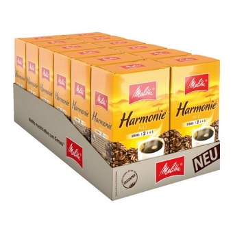 Melitta - Harmonie Mild Gemahlener Kaffee - 12x 500g