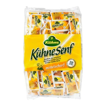 Kühne - Mittelscharfer Senf - 150x 10g
