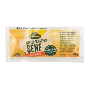 Kühne - Mittelscharfer Senf - 150x 10g