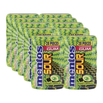 Mentos - Sour Gum Green Apple Zuckerfrei - 10x 28er