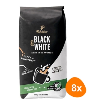Tchibo - Black 'n White Bohnen - 8x 1kg