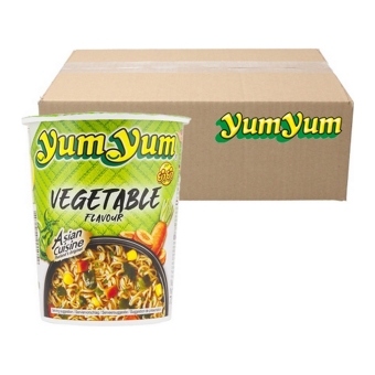Yum Yum - Instant Nudeln Gemüse - 12 Becher