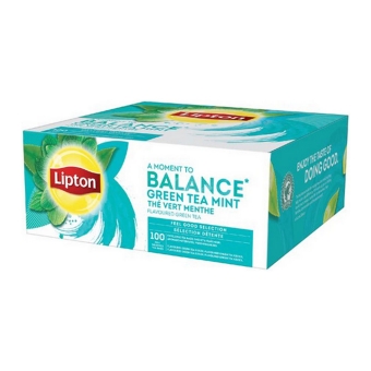Lipton - Feel Good Selection Grüntee Minze - 100 Teebeutel