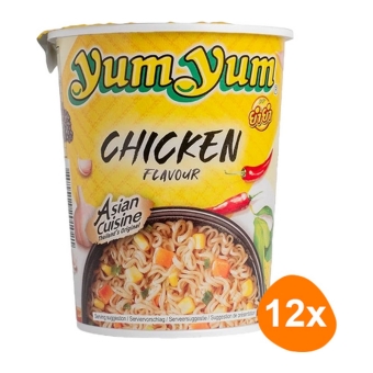Yum Yum - Instant Nudeln Huhn - 12 Becher