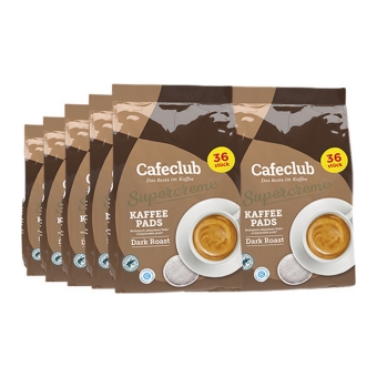 Caféclub - Supercreme Kaffeepads Dark Roast - 10x 36 pads