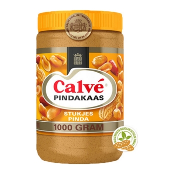 Calvé - Erdnussbutter mit Stückchen Nus - 1kg