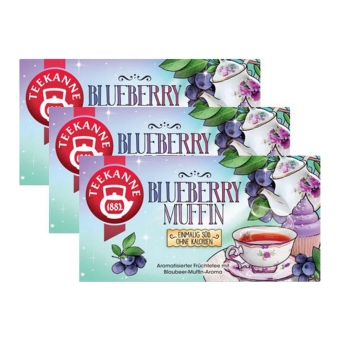 Teekanne - Blueberry Muffin Tee - 3x 18 Teebeutel