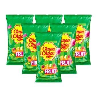Chupa Chups - Lutscher Fruit (Nachfüllbeutel) - 6x 120er