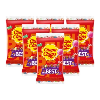 Chupa Chups - Lutscher The Best Of (Nachfüllbeutel) - 6x 120er