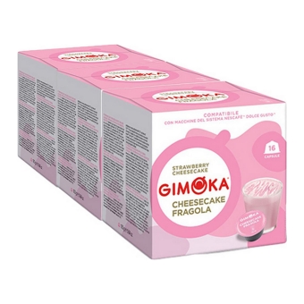 Gimoka - Cheesecake Fragola - 3x 16 Kapseln