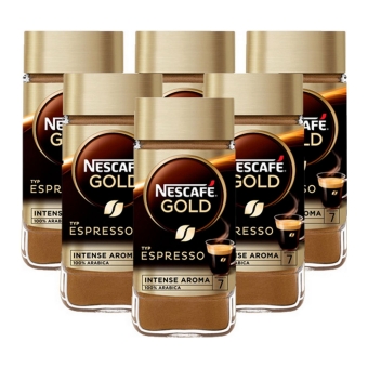 Nescafé - Gold Espresso Löslicher Kaffee - 6x 100g