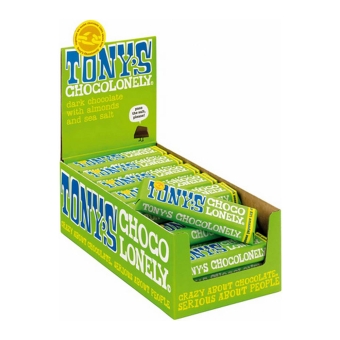 Tony's Chocolonely - Zartbitterschokolade Mandel Meersalz - 35x 47g