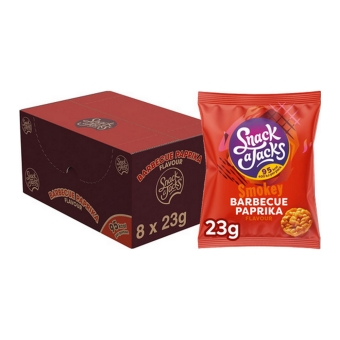 Snack a Jacks - Reiswaffeln Barbecue Paprika - 8x 23g
