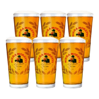 Birra Moretti - Bierglas "Vaasje" 250ml - 6 Stück