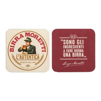 Birra Moretti - Bierdeckel - 100 Stück