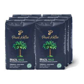 Tchibo - Privat Kaffee Brazil Mild Bohnen - 6x 500g