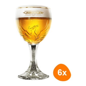 Grimbergen - Bierglas 250ml - 6 Stück