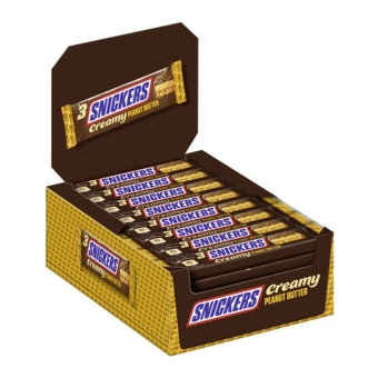 Snickers - Schokoladenriegel Creamy Peanut Butter (Trio) - 32 Riegel