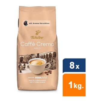 Tchibo - Caffè Crema Mild Bohnen - 8x 1 kg