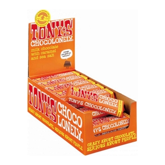 Tony's Chocolonely - Vollmilchschokolade Karamell Meersalz - 35x 47g