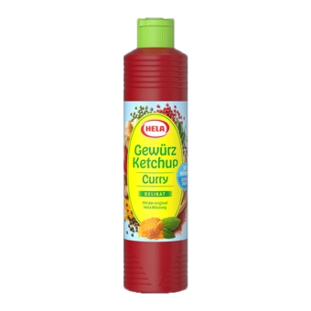 Hela - Gewürz Ketchup Curry Delikat light (30% weniger Zucker) - 800ml