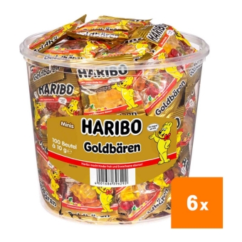 Haribo - Goldbären - 6x 100 Minibeutel