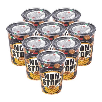Non Stop! - Italian Mini Cookies Latte Macchiato Chocolate - 8x 125g