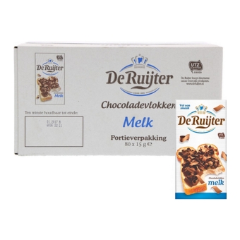 De Ruijter - Vollmilchschokolade Flocken - 80x 15g