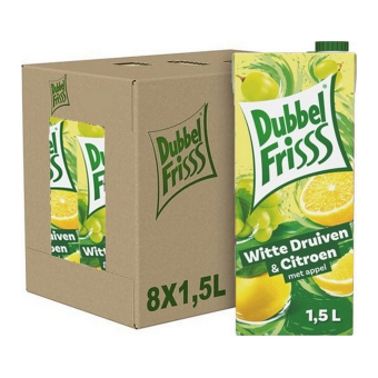 Dubbelfrisss - Weiße Trauben & Zitrone - 8x 1,5ltr