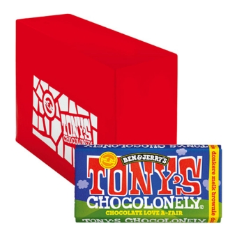 Tony's Chocolonely - Ben & Jerry's Dunkle Vollmilchschokolade Brownie - 15x 180g