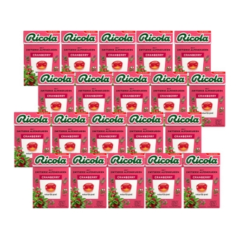 Ricola - Cranberry Ohne Zucker - 20x 50g
