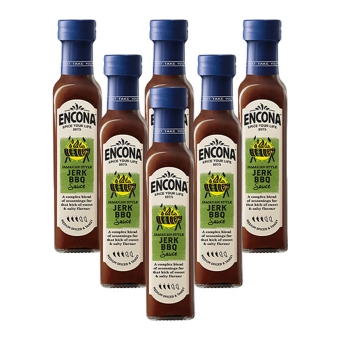 Encona - Jamaican Style Jerk BBQ Sauce - 6x 142ml