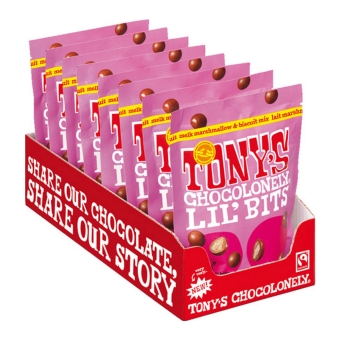 Tony's Chocolonely - Lil’Bits Vollmilch Marshmallow & Keks Mischung - 8x 120g