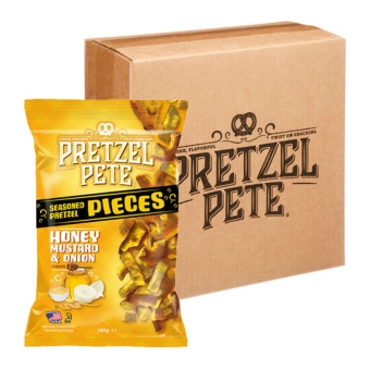 Pretzel Pete - Honey Mustard & Onion Pretzel Pieces - 8x 160g