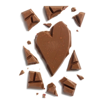 Tony's Chocolonely - Geschenk Tafel: Direkt aus meinem Schokoladenherzen (Vollmilchschokolade Rose Himbeere) - 15x 180g