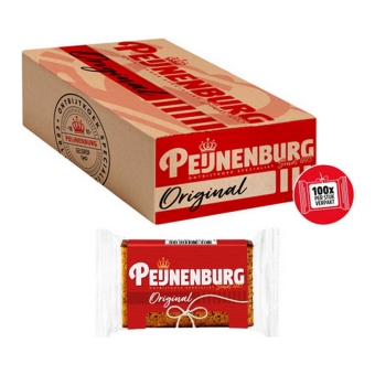 Peijnenburg - Ontbijtkoek / Früchstückskuchen (einzeln verpackt) - 100x 28g