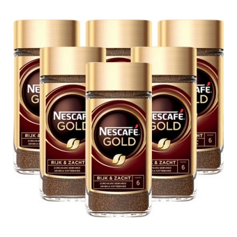 Nescafé - Gold Löslicher Kaffee - 6x 200g