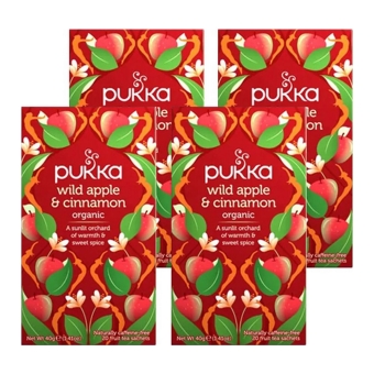 Pukka - Wildapfel & Zimt - 4x 20 Teebeutel