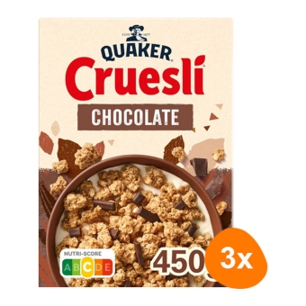 Quaker - Cruesli Schokolade - 3x 450g