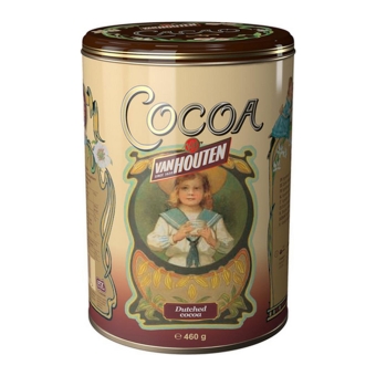 Van Houten - Kakao Pulver in gelber Vintage Dose - 460g