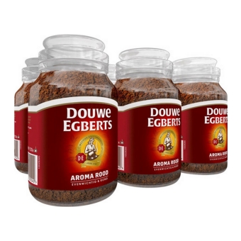 Douwe Egberts - Aroma Rood löslicher Kaffee - 6x 200g
