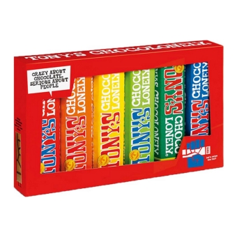 Tony's Chocolonely - Riegel-Regenbogenpaket - 12x (6x 47/50g)