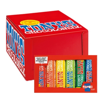 Tony's Chocolonely - Riegel-Regenbogenpaket - 12x (6x 47/50g)