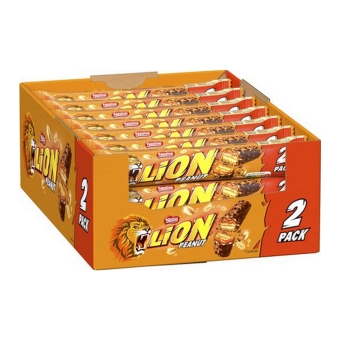 Lion - Schokolade Riegel Peanut (2-pack) - 28 Riegel