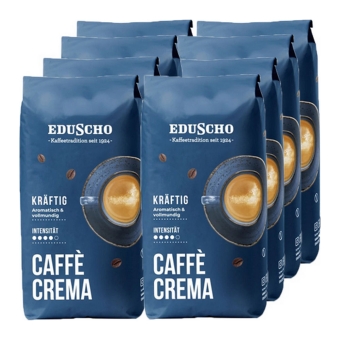 Eduscho - Caffè Crema Kräftig Bohnen - 8x 1kg