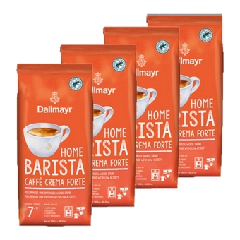 Dallmayr - Home Barista Caffè Crema Forte Bohnen - 4x 1kg