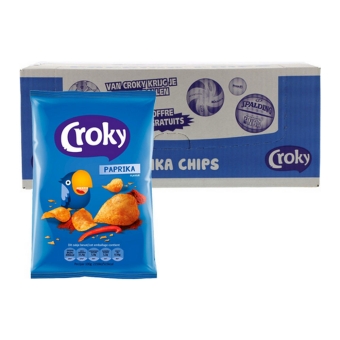 Croky - Paprika Chips - 20 Mini Beutel