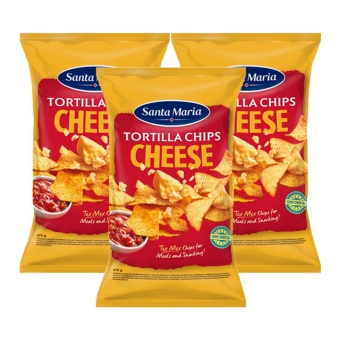 Santa Maria - Tortilla Chips Cheese - 3x 475g