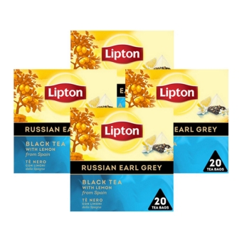 Lipton - Russian Earl Grey - 4x 20 Teebeutel