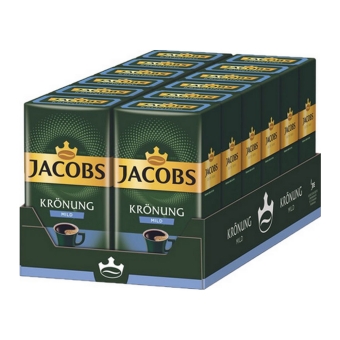 Jacobs - Kronung Mild Ground Coffee - 12x 500g